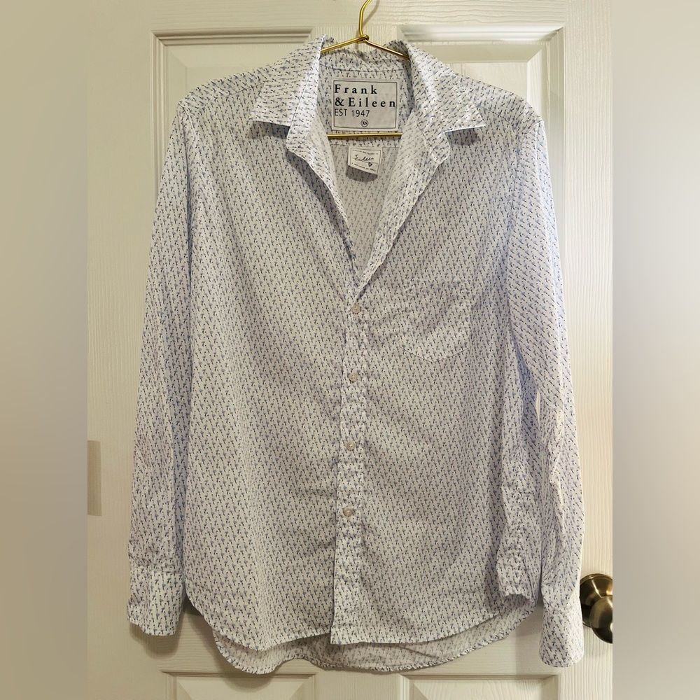 Frank & Eileen Flamingo Patterned Button Down Shi… - image 2